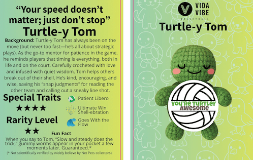 NetPets Surprise Crochet Keychains – 6 Collectible Volleyball Animal Blind Bags with Inspirational Quotes